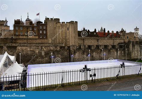 Tower of London Christmas Ice Rink. London, United Kingdom, 30 Dec 2018. Editorial Stock Image ...