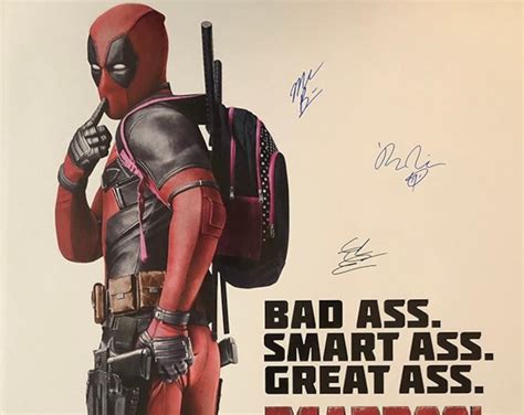 Signed Deadpool Movie Poster - Etsy