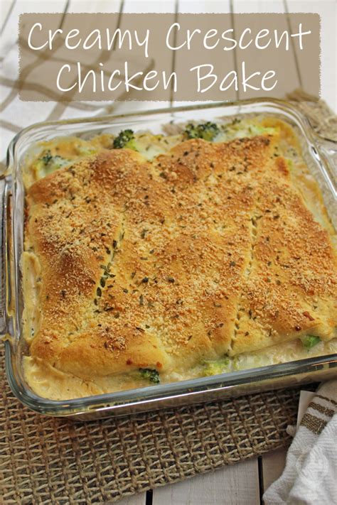 Chicken Alfredo Crescent Bake – Through the Cooking Glass