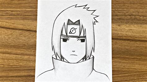 How To Draw Sasuke Uchiha step by step || Easy anime drawing || How to draw for beginners