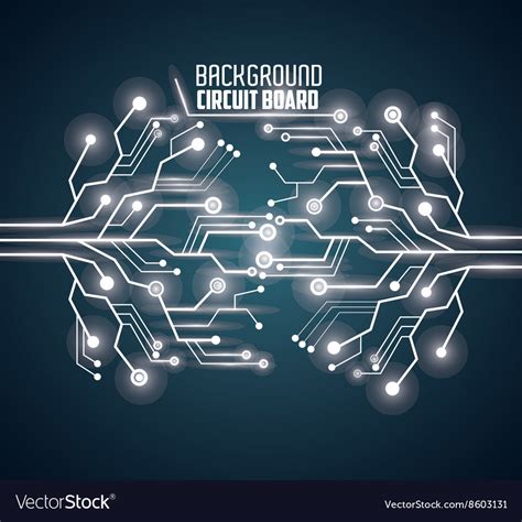 Circuit board design technology and electronic Vector Image