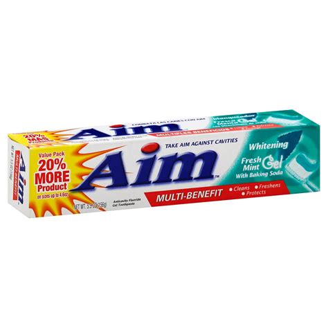 Aim Whitening Toothpaste Fresh Mint Gel - Shop Toothpaste at H-E-B