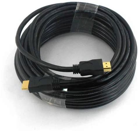 Black 10 Meter HDMI Cable at Rs 250/piece in Hisar | ID: 15592530948