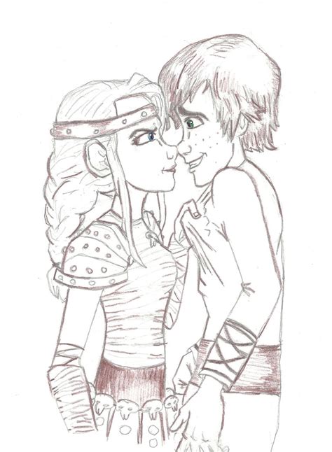 Hiccup and Astrid HTTYD by Annie-cant-draw on DeviantArt