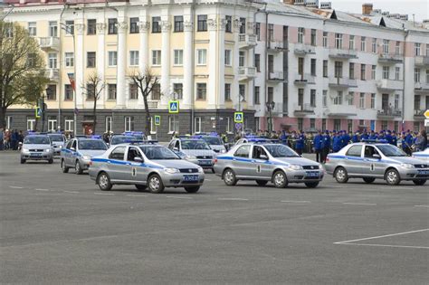 Russian police cars editorial photo. Image of number - 19642286