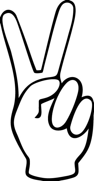 Peace Sign Hand - ClipArt Best