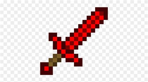 Minecraft Ruby Sword - Minecraft Stone Sword Pixel Art Clipart ...