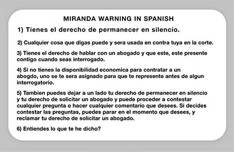 The Need for Spanish Miranda Rights Translations | Language Connections Blog