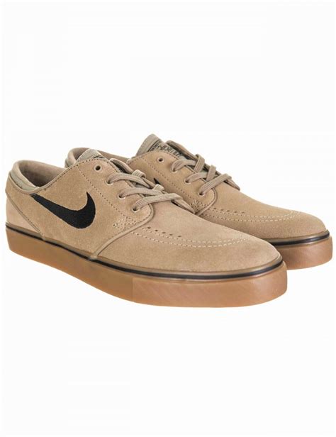 Nike SB Stefan Janoski Shoes - Khaki/Black - Footwear from Fat Buddha Store UK