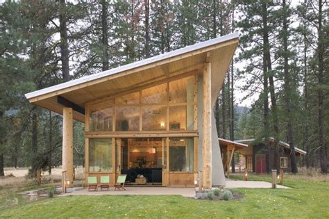 Shed Roof Cabin Design Methow Valley, WA |Natural Modern Architecture ...