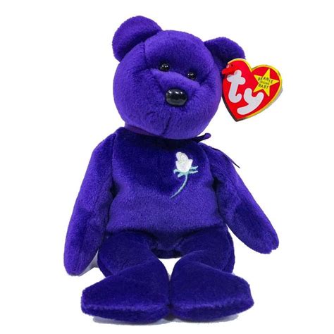 Rare Princess Diana Beanie Baby Purple | Princess diana beanie baby ...