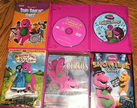 Barney & Friends DVD Lot of 8 Kids Educational TV Shows/Movies Purple ...