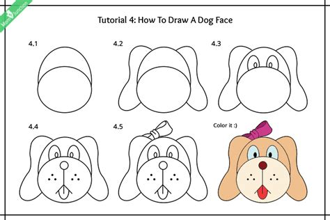 Step By Step How To Draw A Dog Face – Warehouse of Ideas