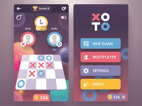 X O Game Design by Rudy Chidiac on Dribbble