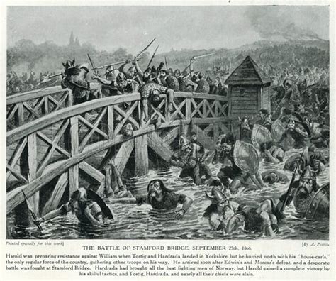 The Battle of Stamford Bridge, September 25th, 1066 stock image | Look and Learn