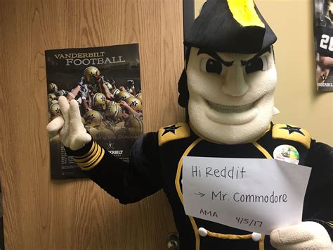 Vanderbilt's mascot did a Reddit AMA, and it's surprisingly hilarious