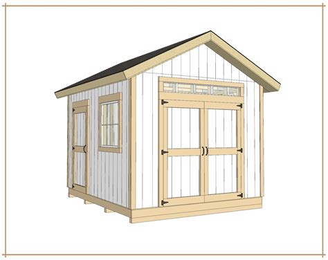 14x10 Garden Shed Plans and Build Guide DIY Woodworking - Etsy Ireland