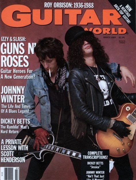 Slash and Izzy Stradlin Discuss Life in Guns N' Roses in 1989 Guitar World Interview | Guns n ...