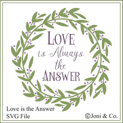 Love is the Answer - Etsy