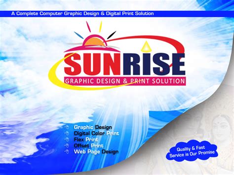 Home Page: Sunrise Graphic Design & Print Solution