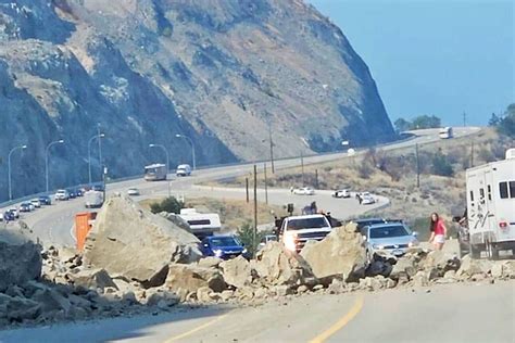 No timeline yet for opening Highway 97 at the Summerland rock slide ...