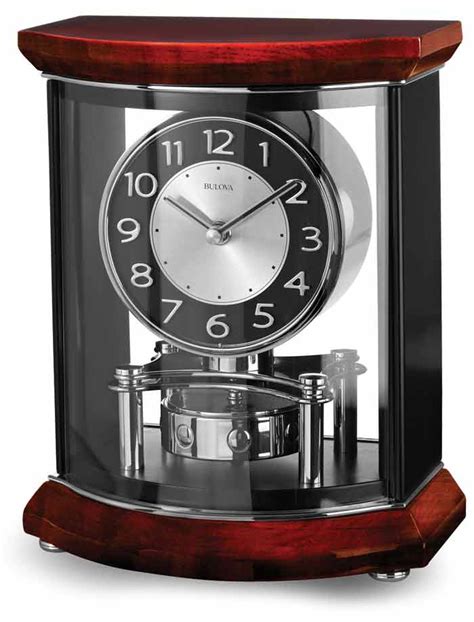 Bulova B1718 Gentry Contemporary Mantel Clock - The Clock Depot