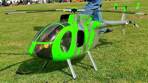 RC SCALE TURBINE MODEL HELICOPTER HUGHES 500E FUNSCALE FLIGHT ...