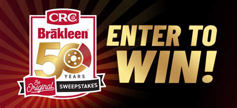 CRC Industries Kicks Off Year-Long CRC Brakleen 50th Anniversary ‘Be Original’ Sweepstakes