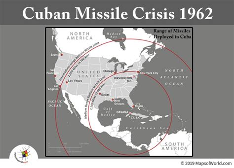 US Map Showing Cuban Missile Range - Answers