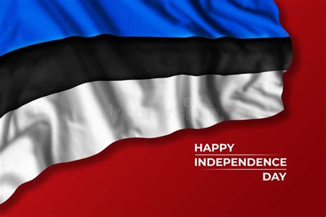 Estonia Independence Day Greetings Card Stock Illustration ...