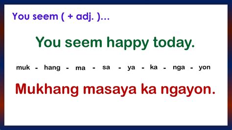 English Tagalog Grammar Structure # 129 ( to improve your vocabulary ...