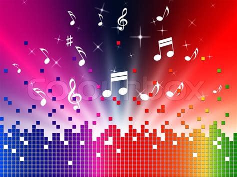 Colorful Music Background Showing ... | Stock image | Colourbox