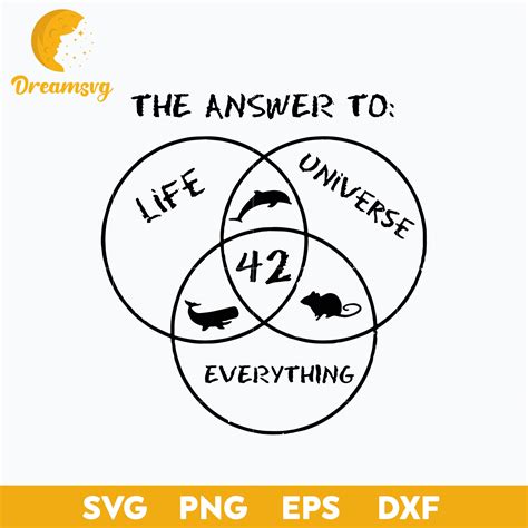 42 The Answer To Life Universe Everything Svg, Teacher Life Svg, 42 An ...