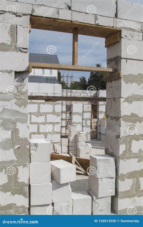 Interior of a Country House Under Construction. Site on Which Th Stock Photo - Image of ...