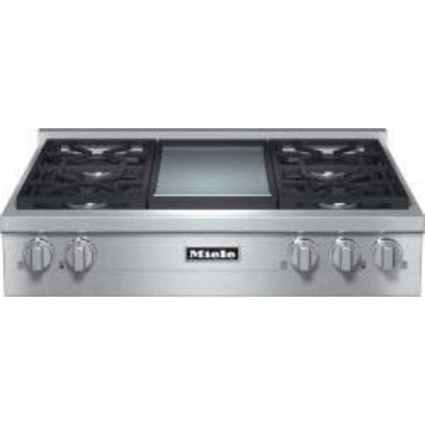 Miele 36 Inch Wide 4 Burner Gas Rangetop with M Pro Infrared Griddle | Caesar's Appliance Sales ...