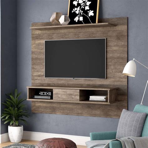 Rustic FLOATING Entertainment Center Board TV Wall Mount 70 Inch ...