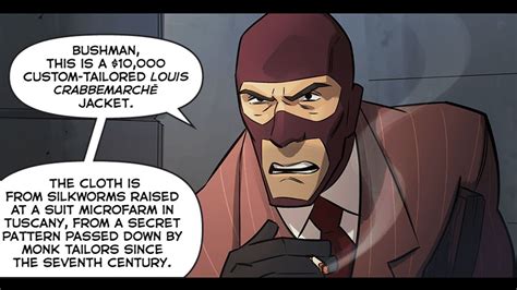 TF2 comic – Spy's $10,000 Crabbemarché Jacket (ft. the real voice ...