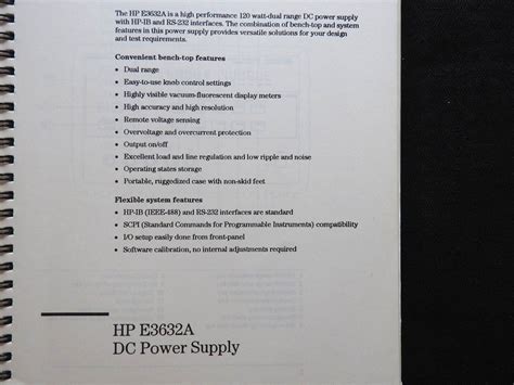 GENUINE HEWLETT PACKARD HP E3632A DC POWER SUPPLIES SERVICE MANUAL GUIDE CLEAN | eBay