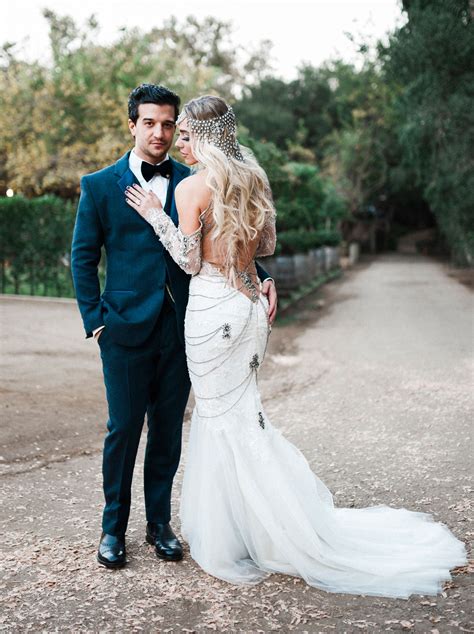 DWTS Mark Ballas + BC Jean's Bold, Bohemian-Inspired Wedding - Green ...