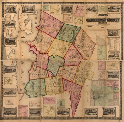 Map of Chittenden County, Vermont : from actual surveys | Library of Congress