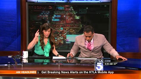 Los Angeles Television News Anchors React as Earthquake Hits During ...