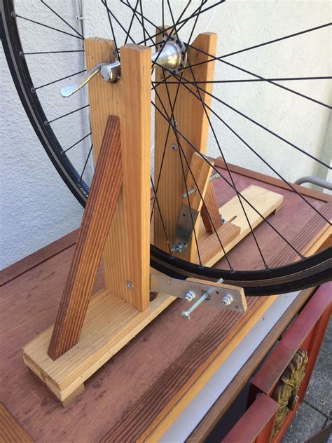 DIY wheel truing stand Bike Stand Diy, Bike Repair Stand, Bicycle Diy ...