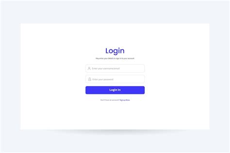 Premium Vector | Minimal white login page ui design