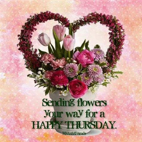 Sending Flowers Your Way For A Happy Thursday Pictures, Photos, and Images for Facebook, Tumblr ...