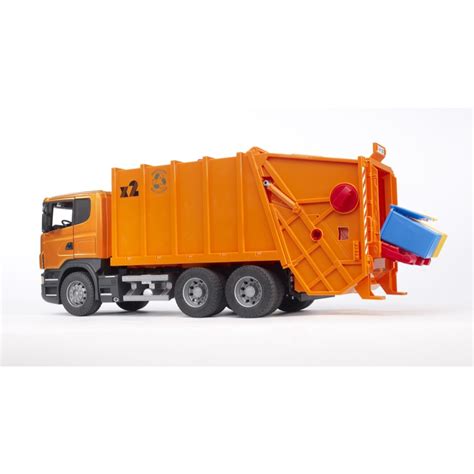 Bruder - SCANIA R-Series Garbage Truck, Orange - Walmart.com - Walmart.com