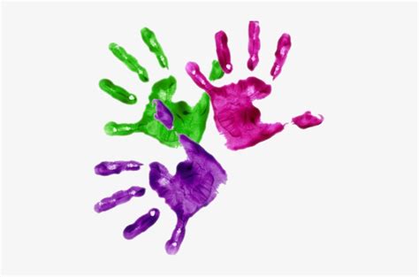 Download Finger Painting Png - Painted Hands Transparent - HD Transparent PNG - NicePNG.com