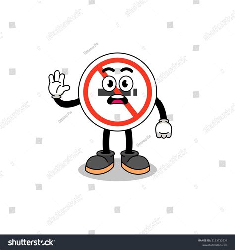 No Smoking Sign Cartoon Illustration Doing Stock Vector (Royalty Free) 2153722637 | Shutterstock