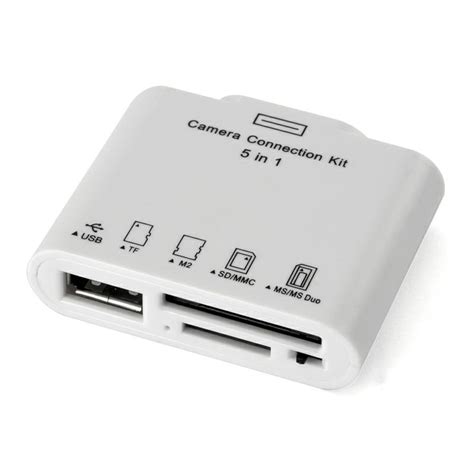 5-in-1 Memory Card Reader and USB Connector for iPad | Memory card ...