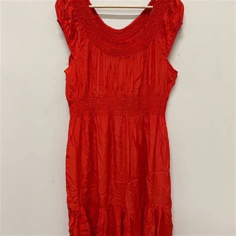 Sussan Womens Size 14 Maxi Dress Red (s)