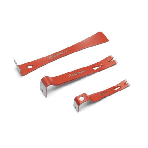 3 Pc. Pry Bar Set | Nail Puller | Crescent Tools